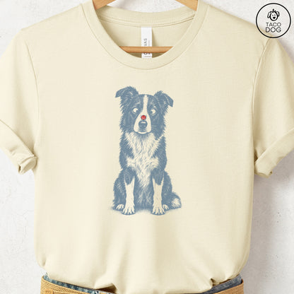 Border Collie Ladybug T-Shirt Natural Taco-Dog