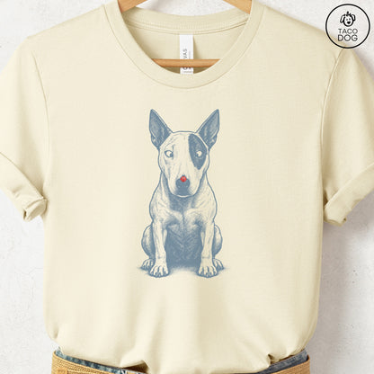 Bull Terrier Ladybug T-Shirt Natural Taco-Dog