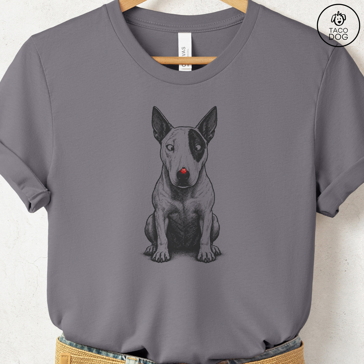 Bull Terrier Ladybug T-Shirt Storm Taco-Dog