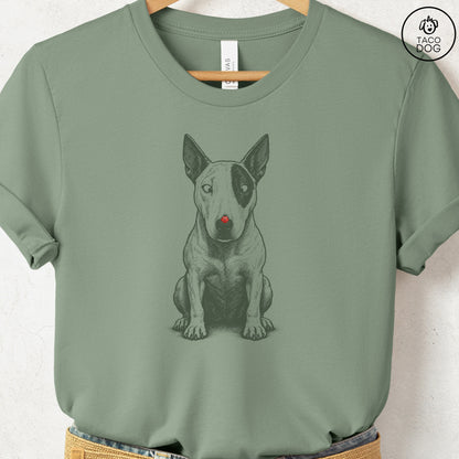 Bull Terrier Ladybug T-Shirt Sage Taco-Dog
