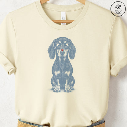 Dachshund Ladybug T-Shirt Natural Taco-Dog