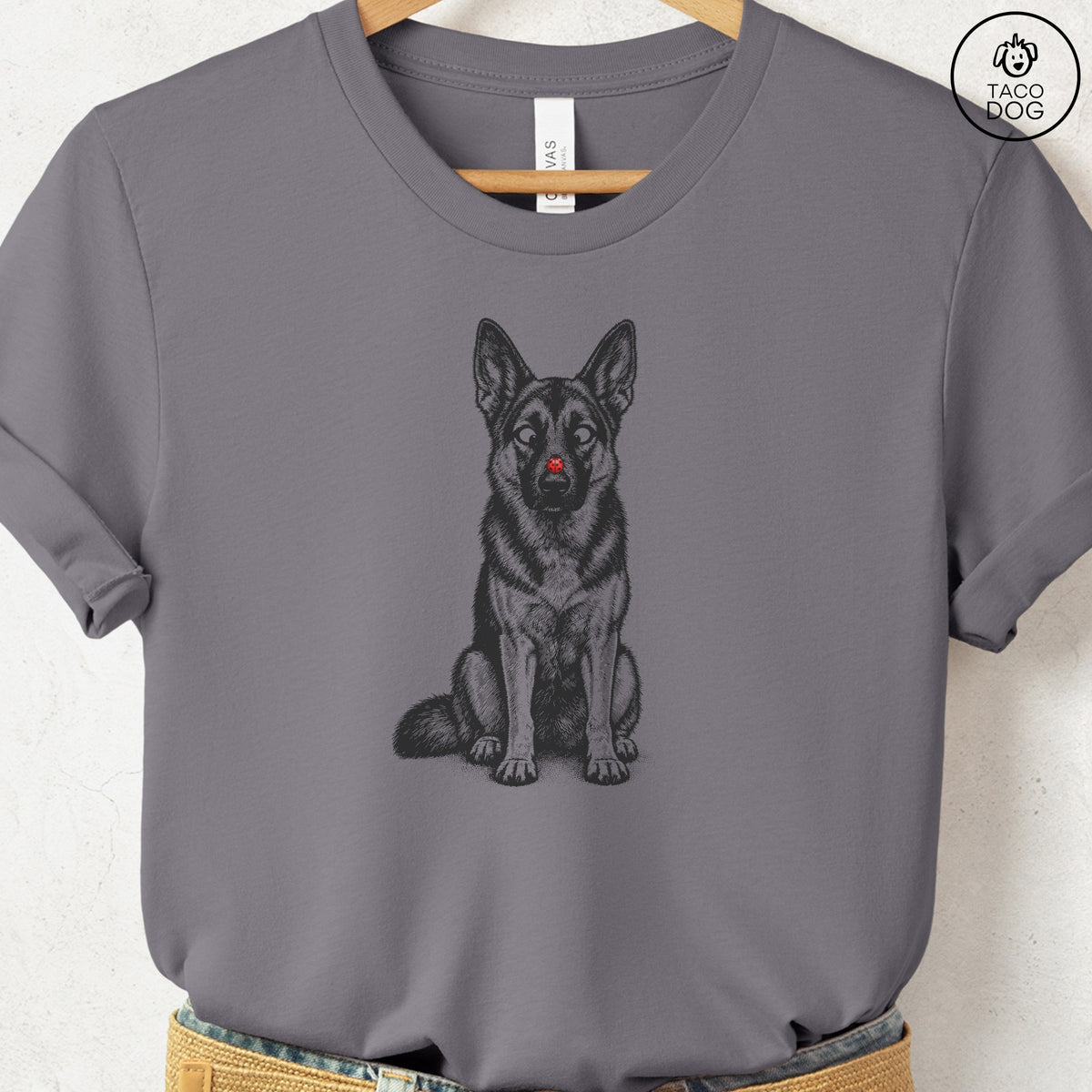 German Shepherd Ladybug T-Shirt Storm Taco-Dog