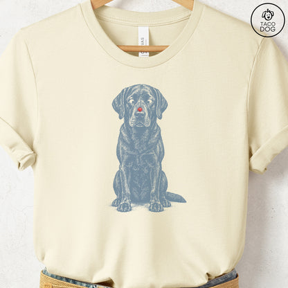 Labrador Retriever Ladybug T-Shirt Natural Taco-Dog