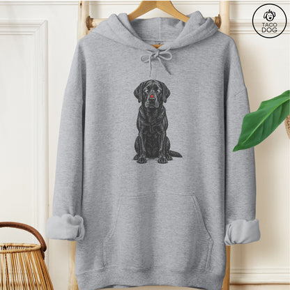 Labrador Retriever Ladybug Hoodie Graphite Heather Taco-Dog
