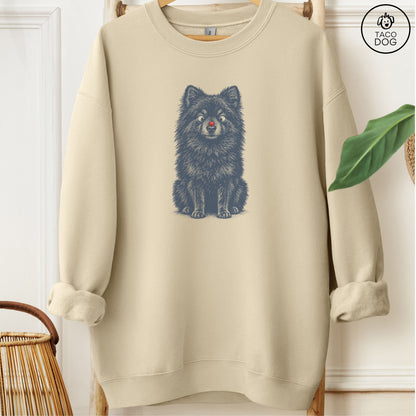 Pomeranian Ladybug Sweatshirt Sand Taco-Dog