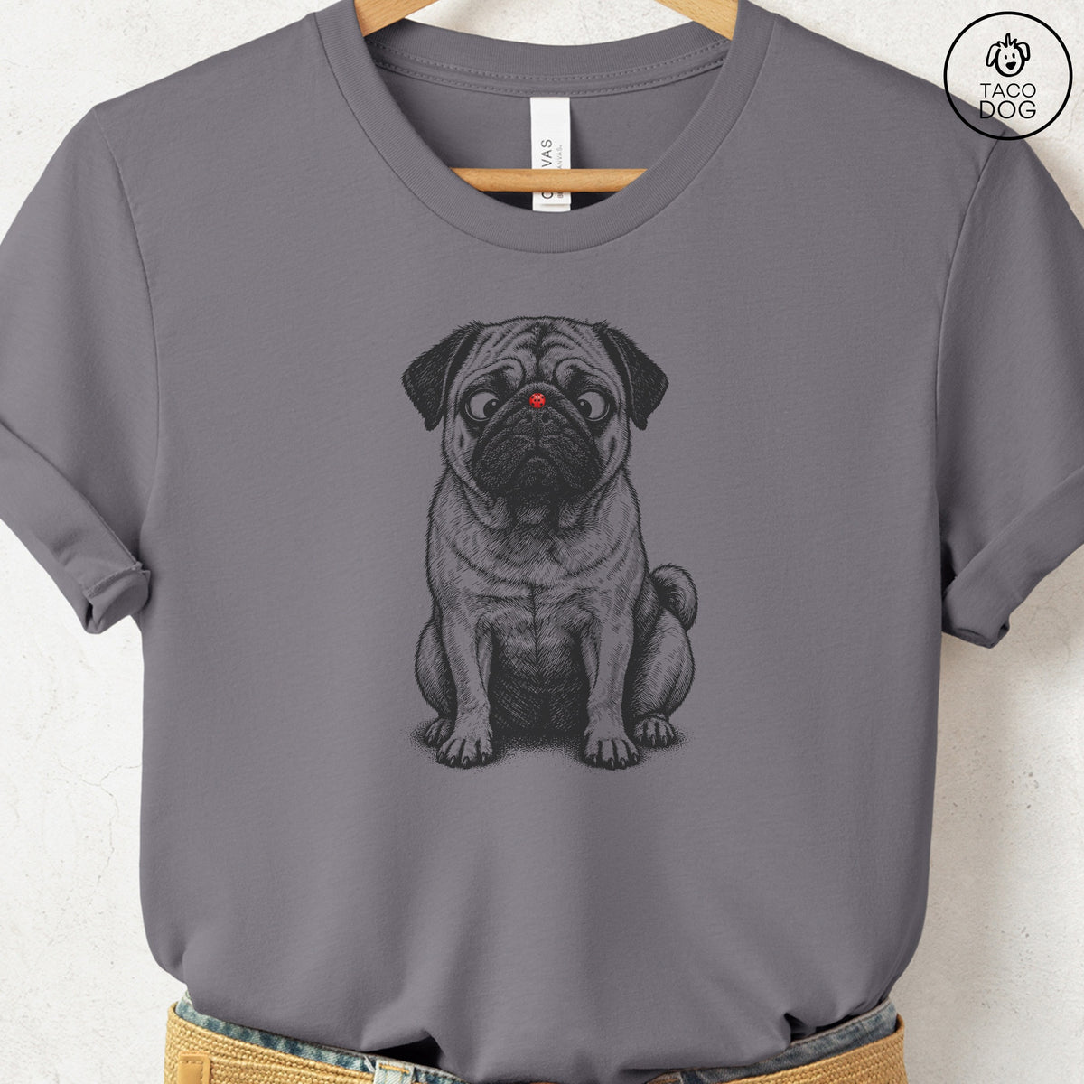 Pug Ladybug T-Shirt Storm Taco-Dog