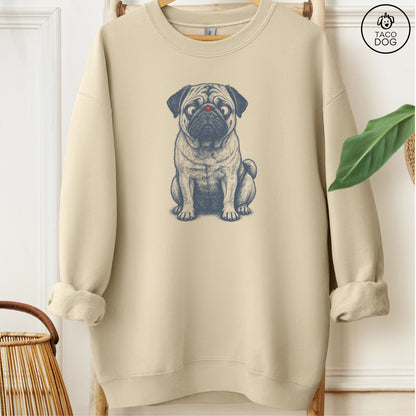 Pug Ladybug Sweatshirt Sand Taco-Dog