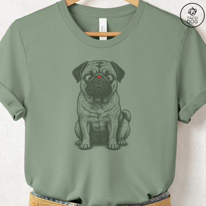 Pug Ladybug T-Shirt Sage Taco-Dog