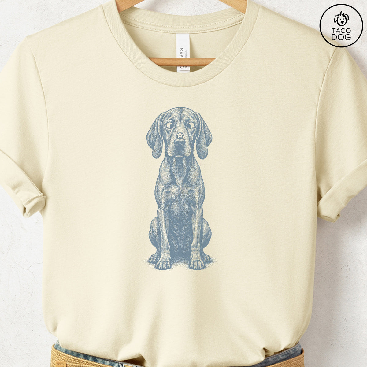 Vizsla Ladybug T-Shirt, design close-up