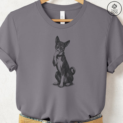 Basenji Laughing T-Shirt Storm Taco-Dog