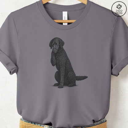 Curly-Coated Retriever Laughing T-Shirt Storm Taco-Dog