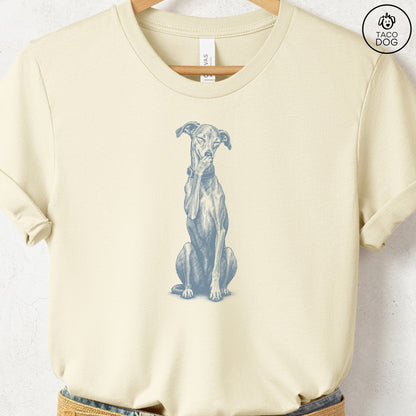Italian Greyhound Whippet Laughing T-Shirt Natural Taco-Dog