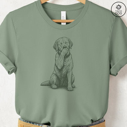 Labrador Retriever Laughing T-Shirt Sage Taco-Dog
