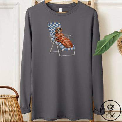 Beagle Layering Long Sleeve Tee Asphalt Taco-Dog