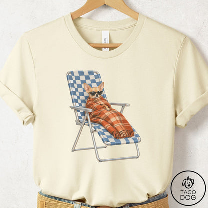 Chihuahua Layering T-Shirt Natural Taco-Dog