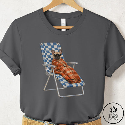 French Bulldog Frenchie Layering T-Shirt Asphalt Taco-Dog