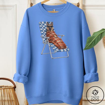 German Shepherd Layering Sweatshirt Carolina Blue Taco-Dog