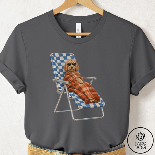 Doodle Layering T-Shirt Asphalt Taco-Dog