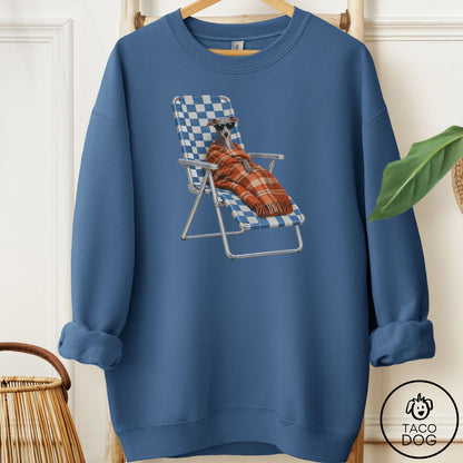 Italian Greyhound Whippet Layering Sweatshirt Indigo Blue Taco-Dog