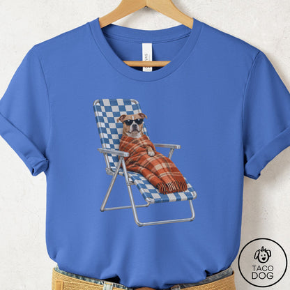 Pitbull Layering T-Shirt Columbia Blue Taco-Dog