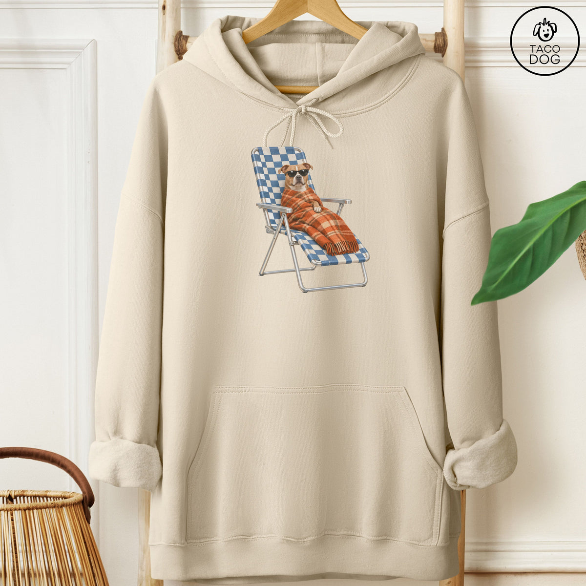 Pitbull Layering Hoodie Sand Taco-Dog