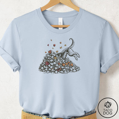 Afghan Hound Leaf Jump T-Shirt