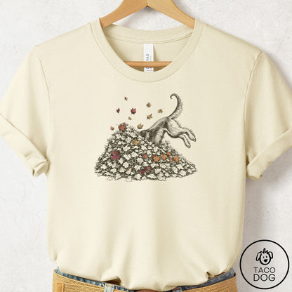 Afghan Hound Leaf Jump T-Shirt