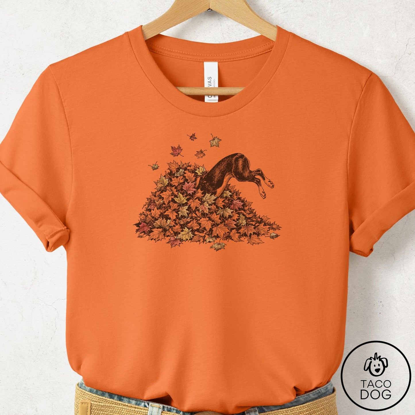 Boston Terrier Leaf Jump T-Shirt