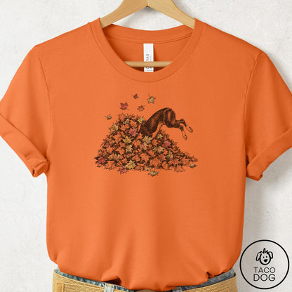 Boston Terrier Leaf Jump T-Shirt