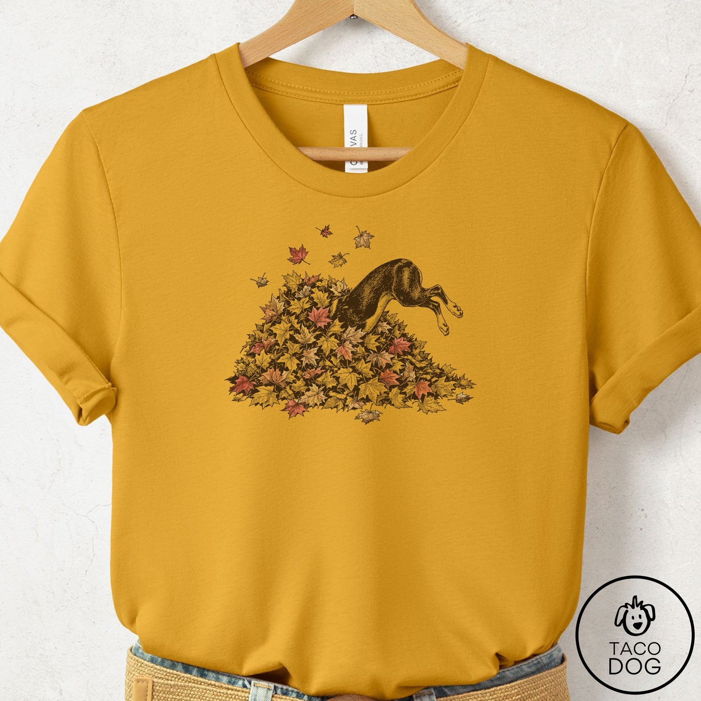 Boston Terrier Leaf Jump T-Shirt