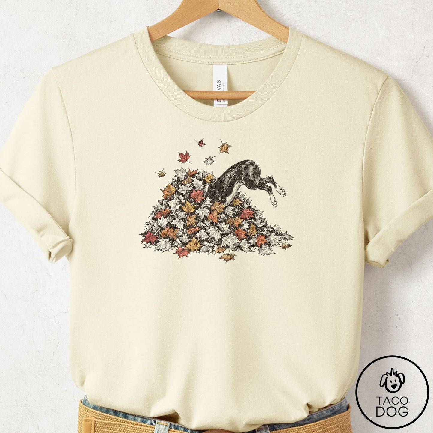 Boston Terrier Leaf Jump T-Shirt