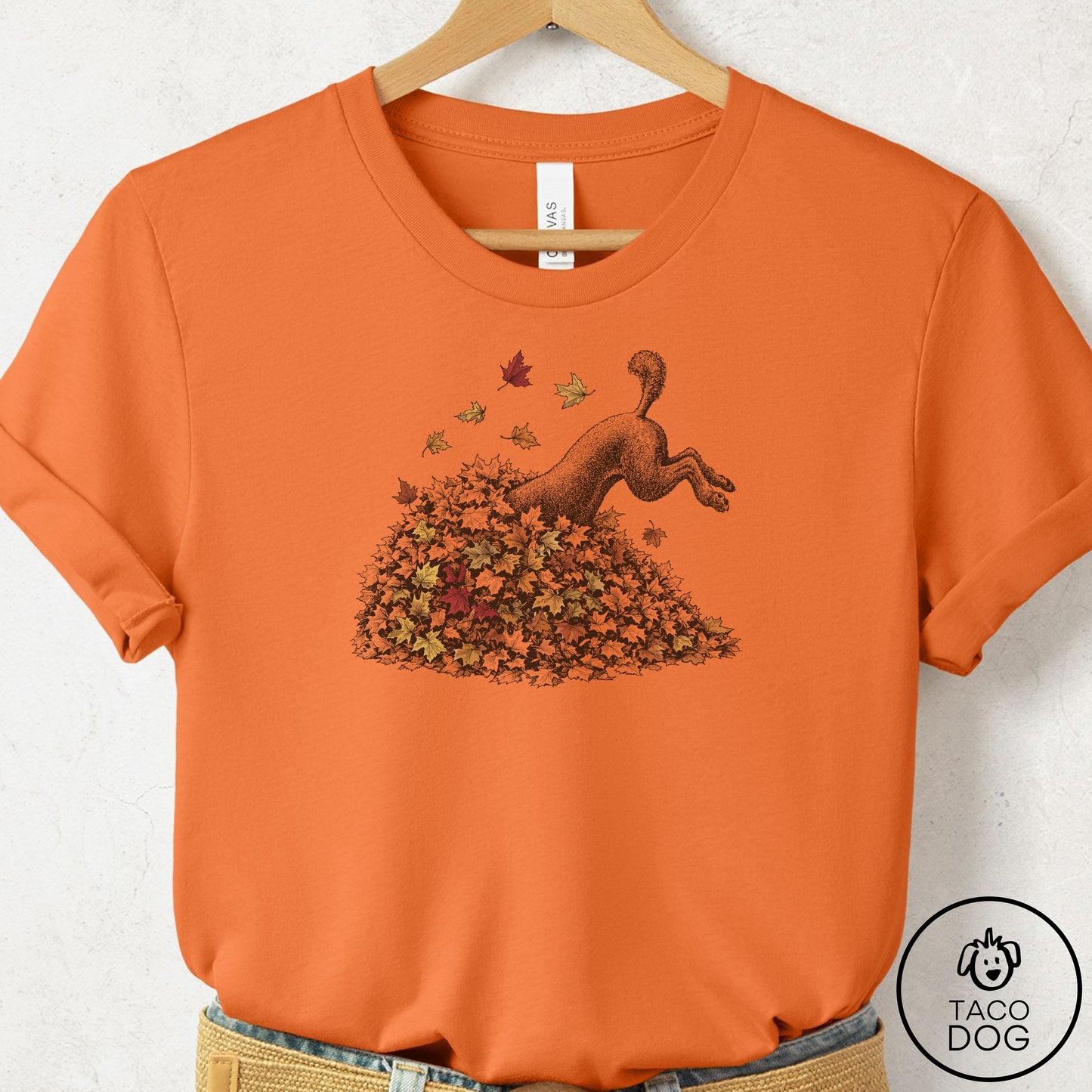 Poodle Leaf Jump T-Shirt
