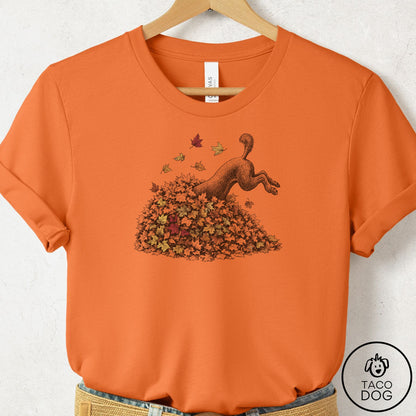 Poodle Leaf Jump T-Shirt