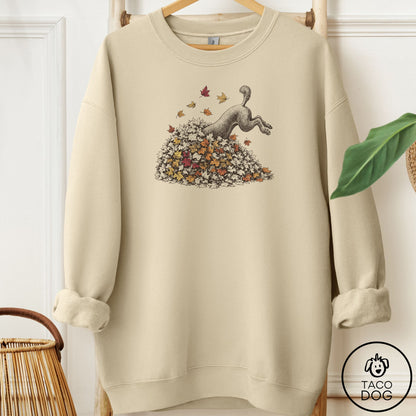 Poodle Leaf Jump Sweatshirt Sand Taco-Dog