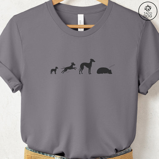 Italian Greyhound Whippet Lifecycle T-Shirt Storm Taco-Dog
