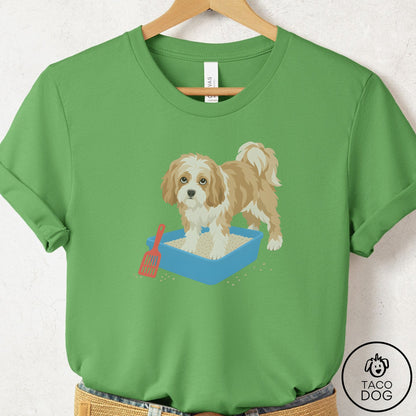 Havanese Litter Box T-Shirt Leaf Taco-Dog