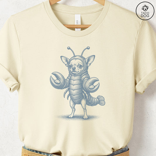 Chihuahua Lobster T-Shirt Natural Taco-Dog