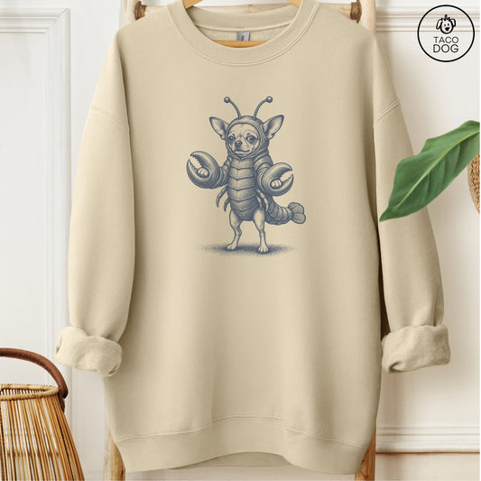 Chihuahua Lobster Sweatshirt Sand Taco-Dog
