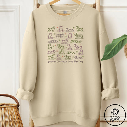 Australian Shepherd Long Meeting Sweatshirt Sand Taco-Dog