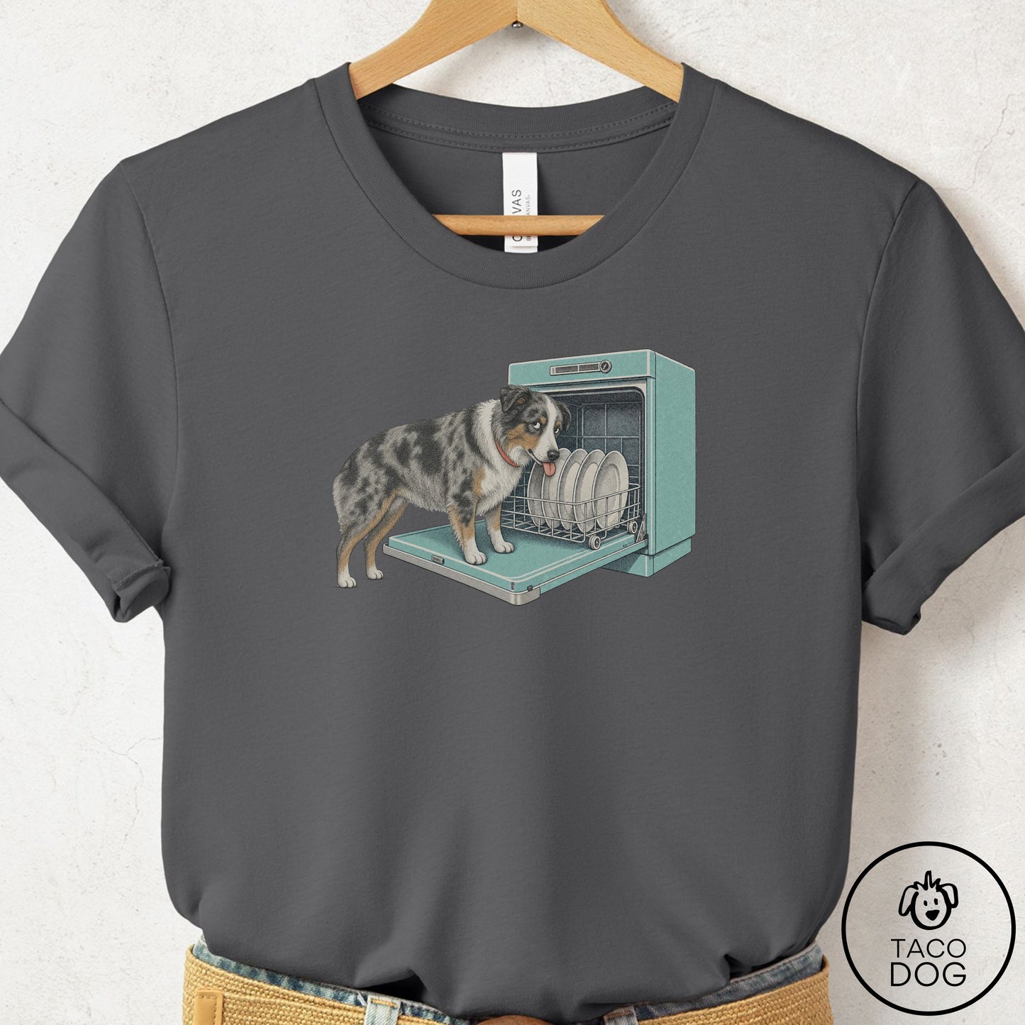 Australian Shepherd Lower Rack T-Shirt
