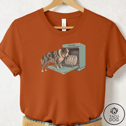 Australian Shepherd Lower Rack T-Shirt