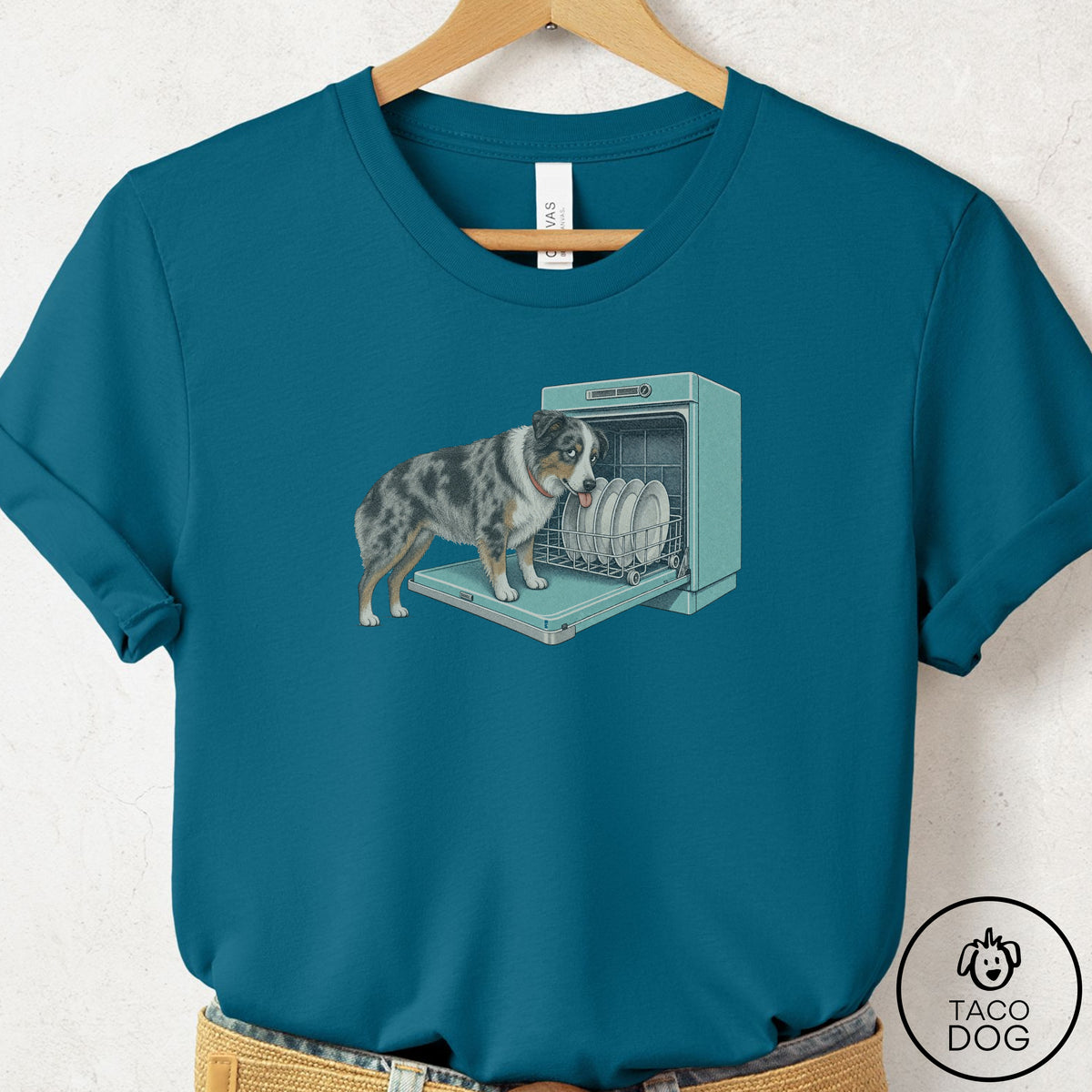 Australian Shepherd Lower Rack T-Shirt