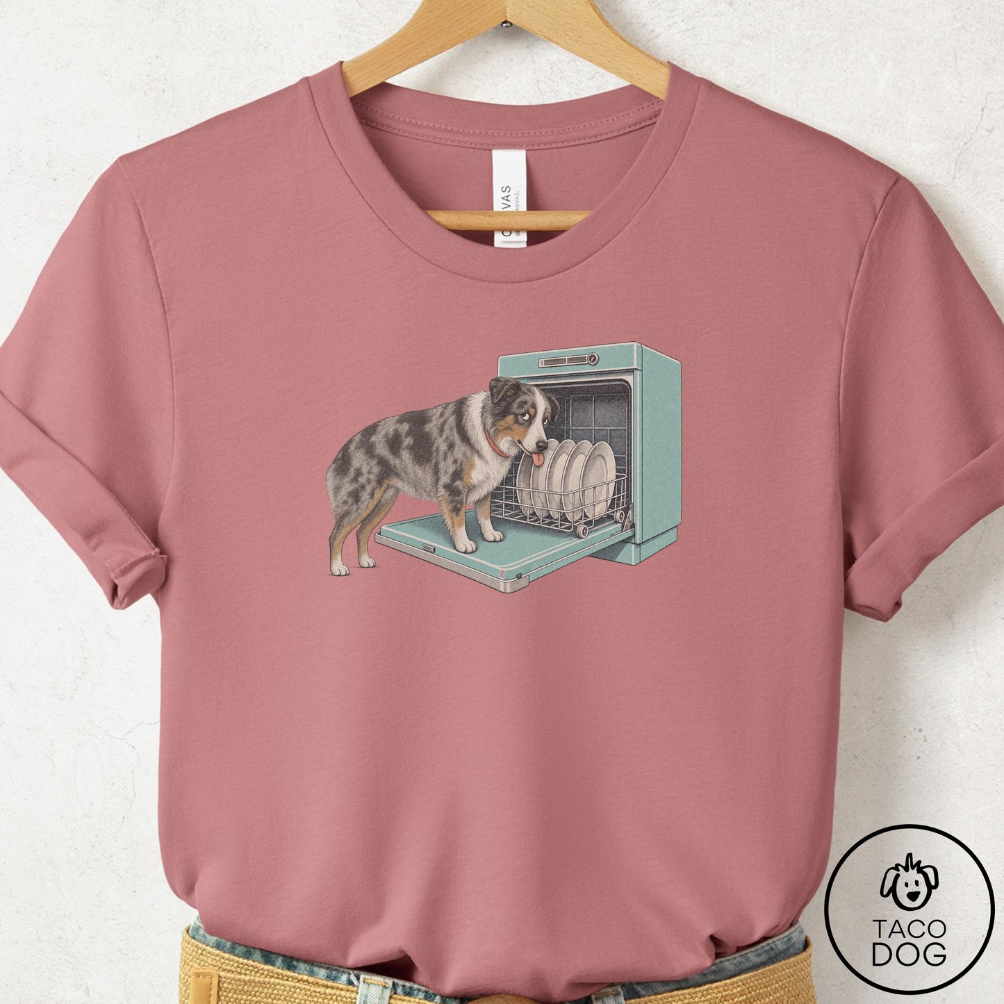 Australian Shepherd Lower Rack T-Shirt