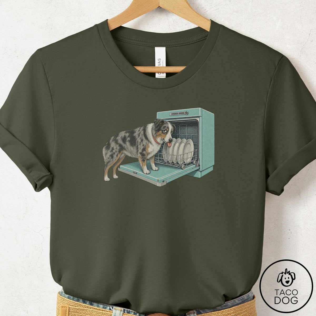 Australian Shepherd Lower Rack T-Shirt