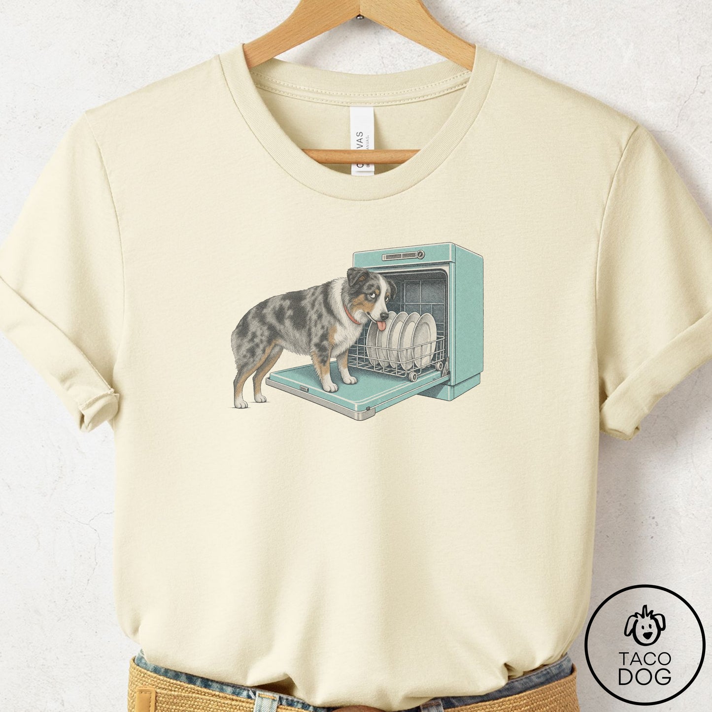 Australian Shepherd Lower Rack T-Shirt