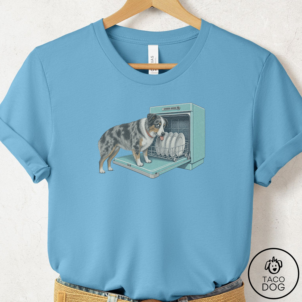Australian Shepherd Lower Rack T-Shirt