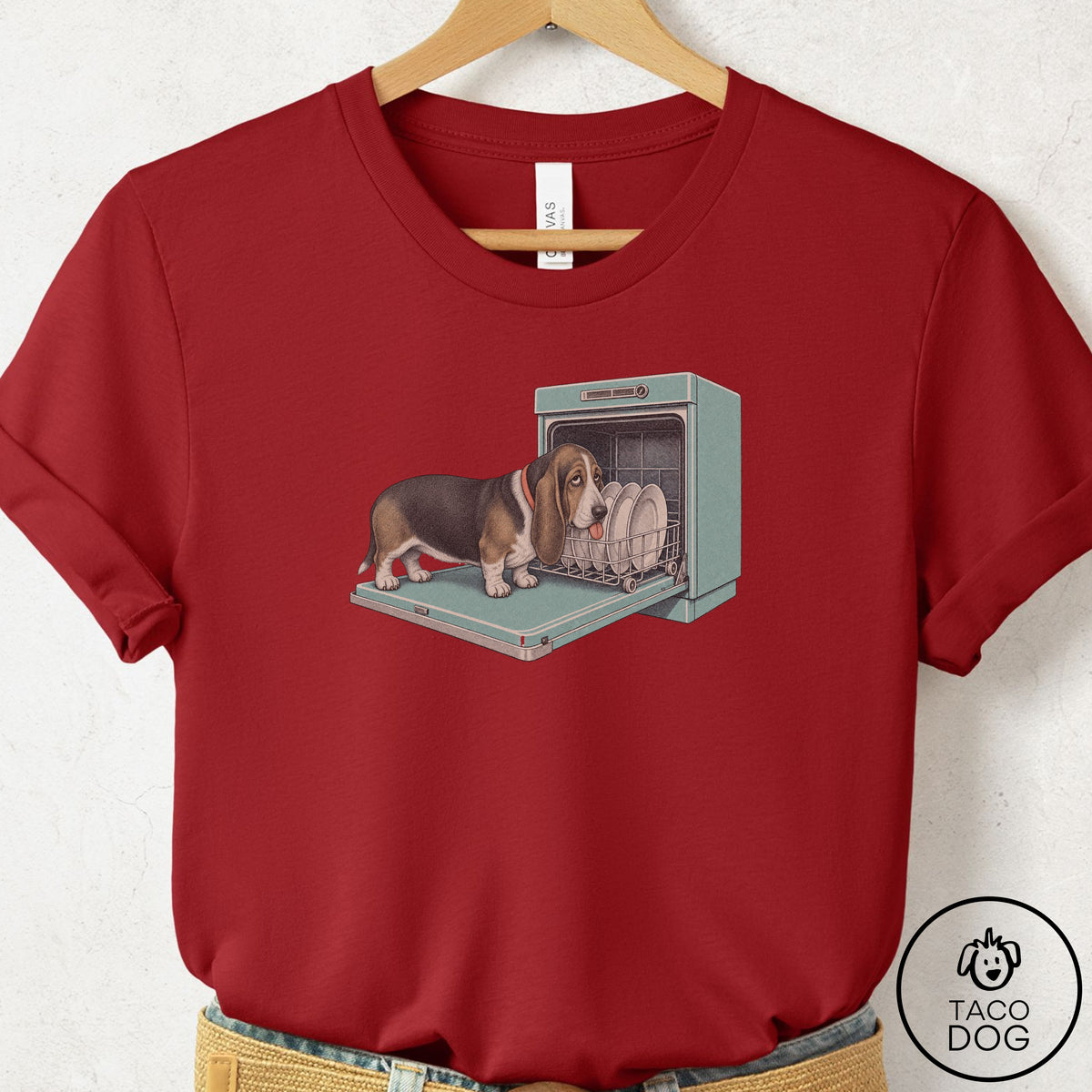 Basset Hound Lower Rack T-Shirt