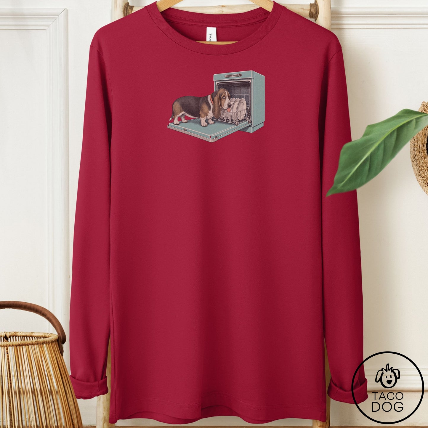 Basset Hound Lower Rack Long Sleeve Tee
