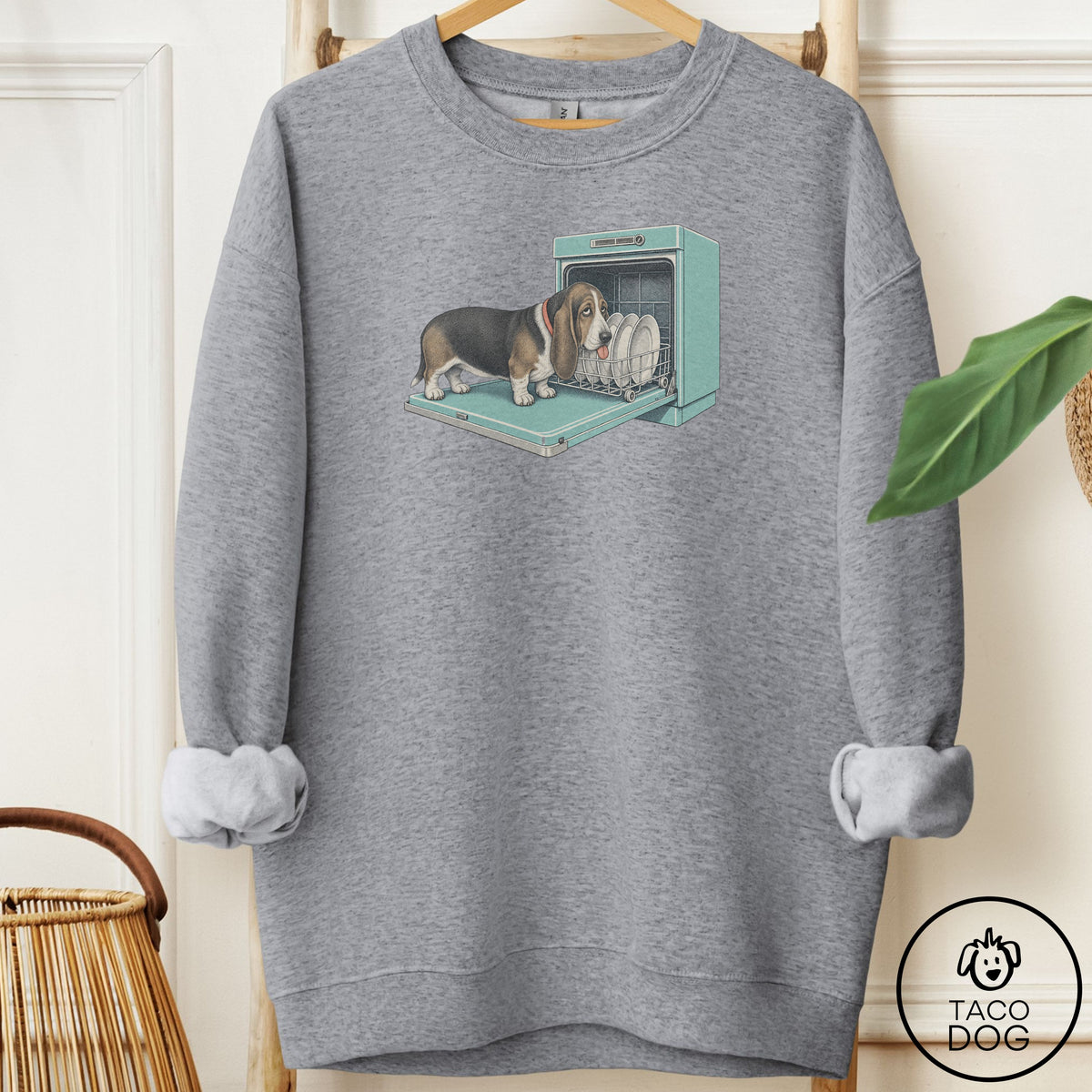 Basset Hound Lower Rack Sweatshirt