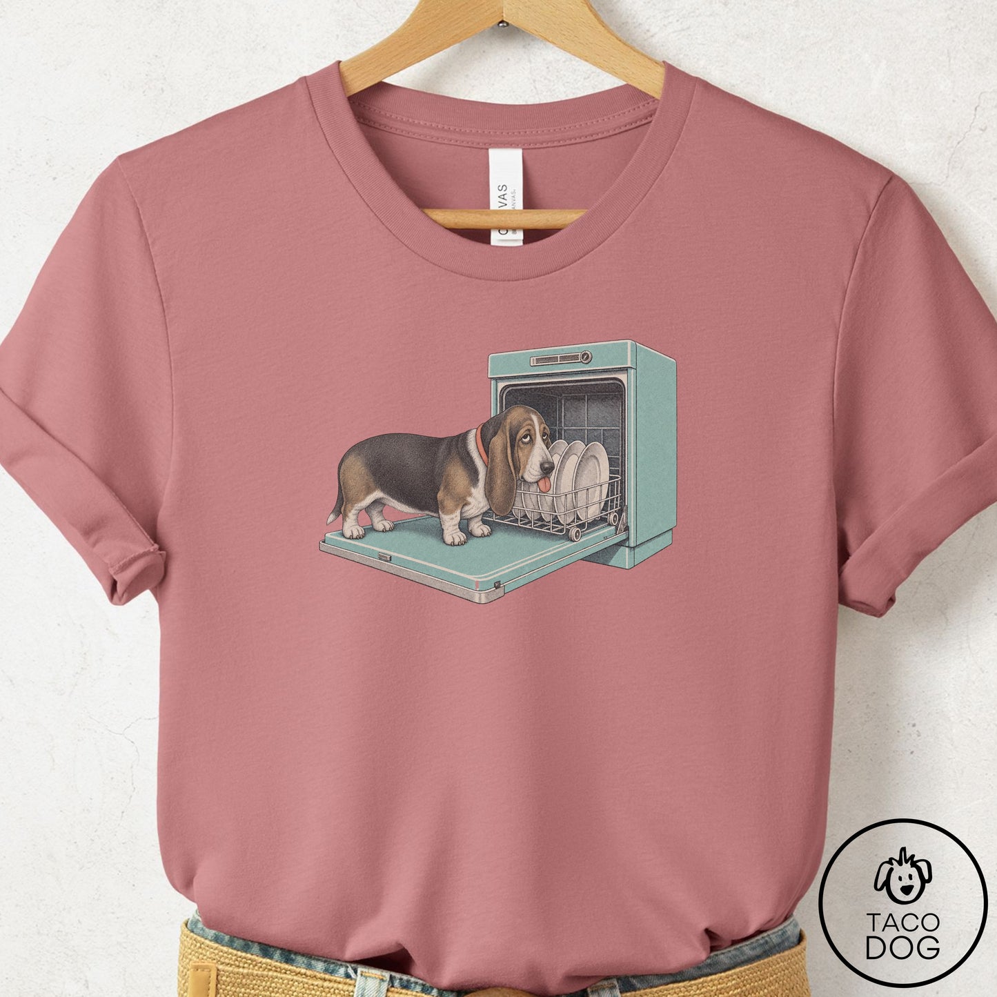 Basset Hound Lower Rack T-Shirt